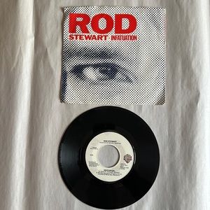 Rod Stewart "Infatuation" & "Three Time Loser" 45 Vinyl Record